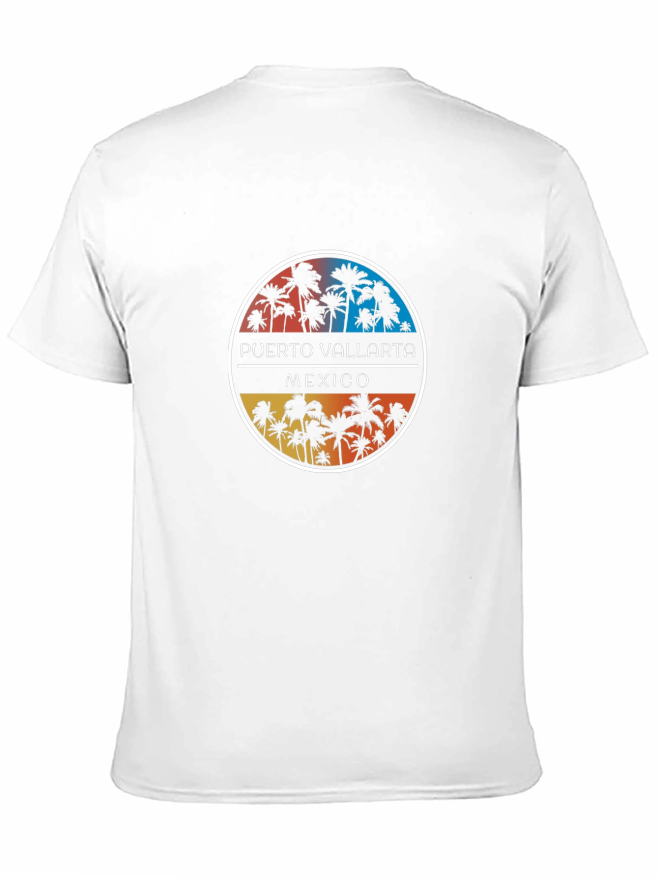 Puerto Vallarta Mexico Palm Tree Graphic T-Shirt