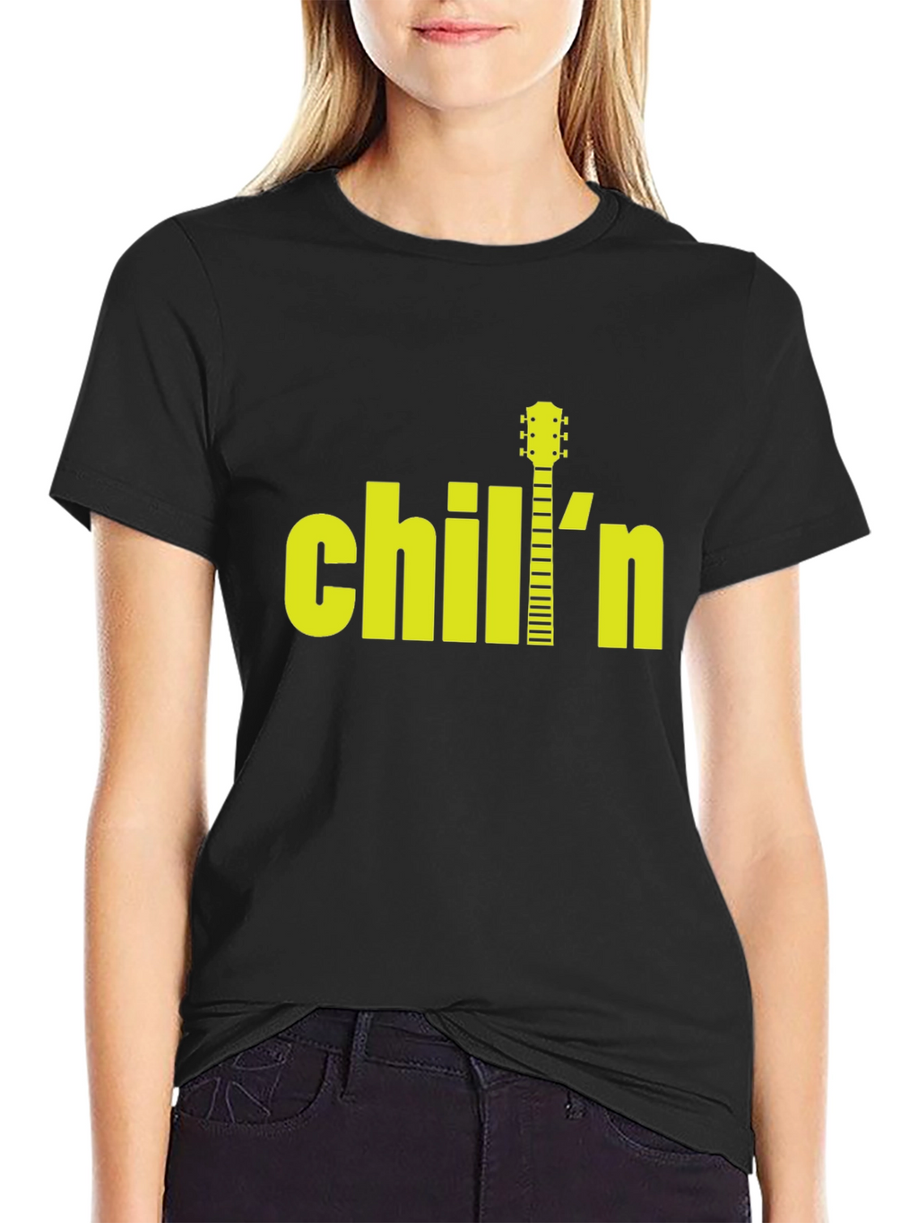 Chiln Guitar Black T-Shirt