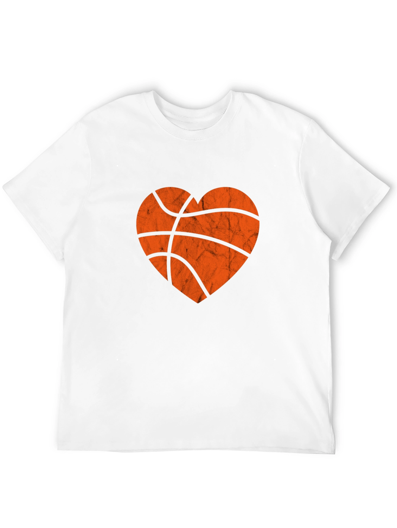 Basketball Heart Graphic Tee - Black