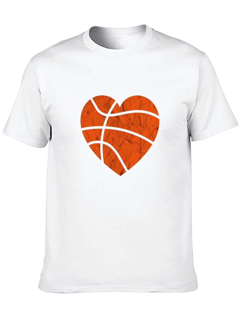 Basketball Heart Graphic Tee - Black