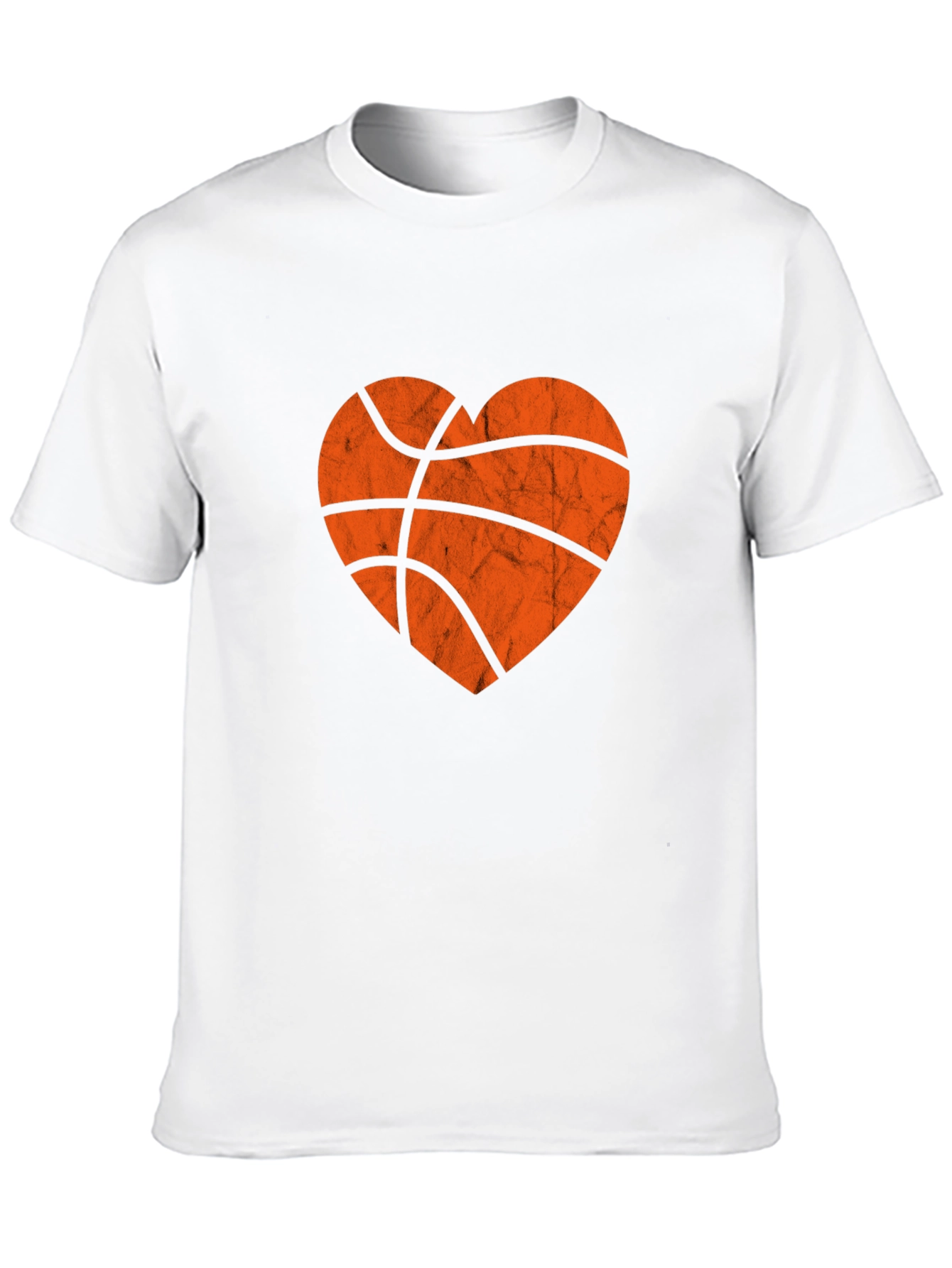 Basketball Heart Graphic Tee - Black