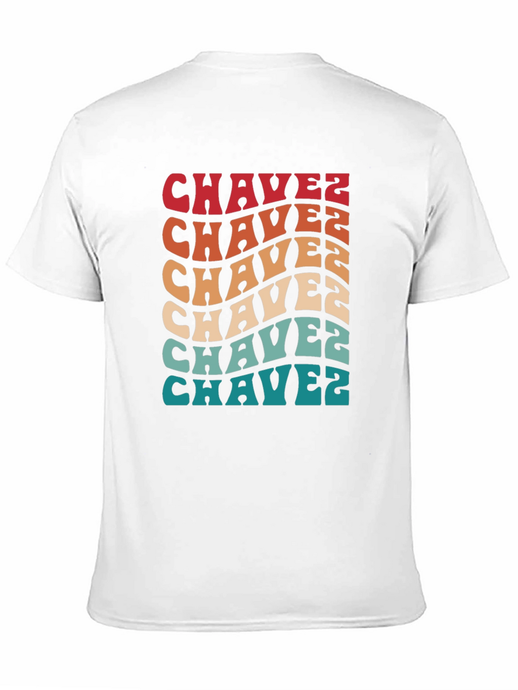 Retro Chavez T-Shirt - Groovy Wavy Text Design