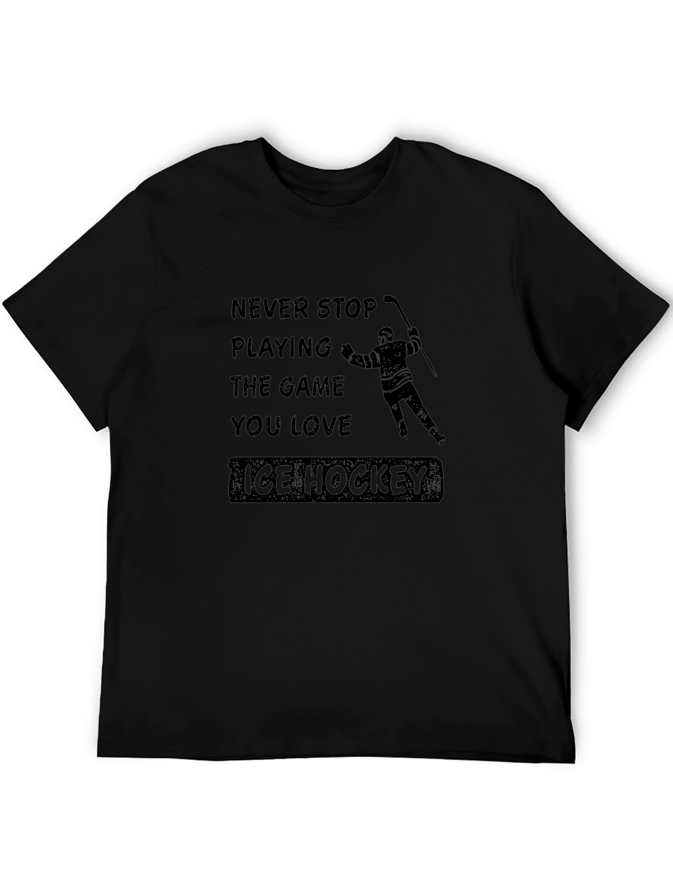Ice Hockey Never Stop Playing T-Shirt