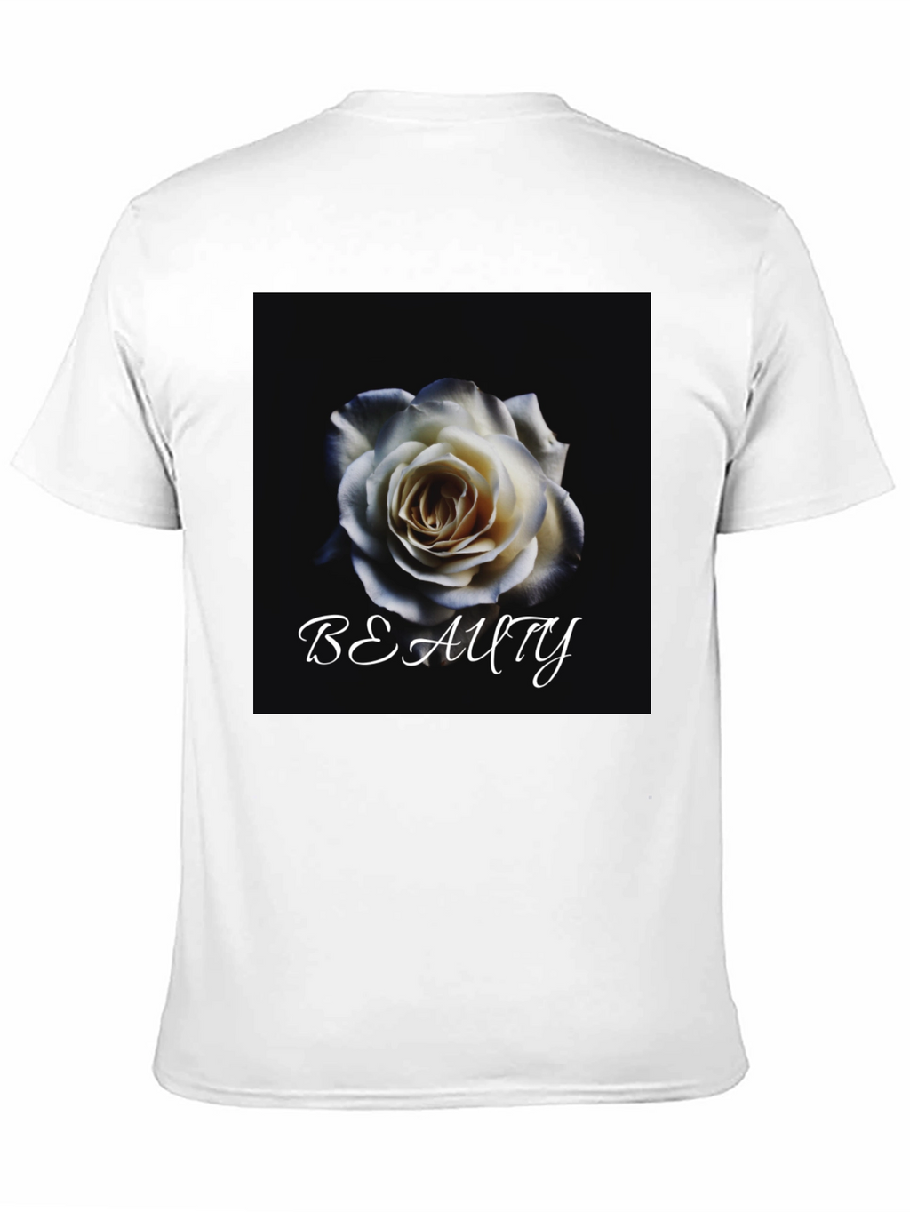 Beauty Rose Graphic T-Shirt - Elegant Floral Design