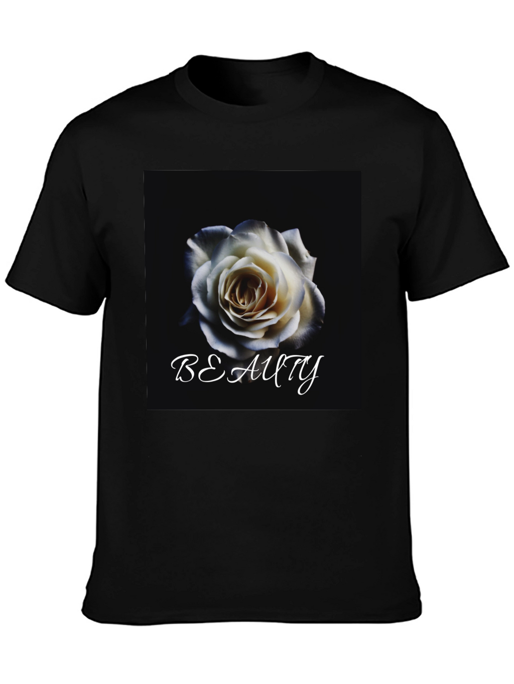 Beauty Rose Graphic T-Shirt - Elegant Floral Design