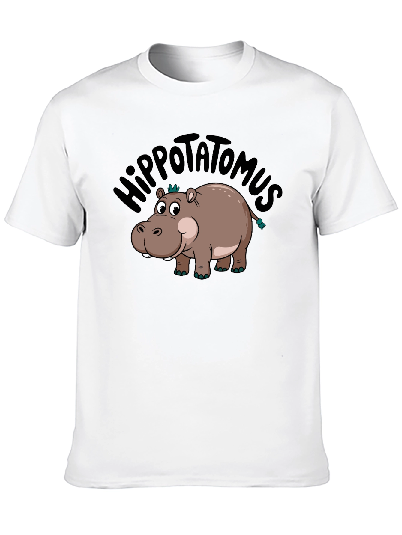 Hippo-tatomus T-Shirt: Funny Cartoon Graphic Tee