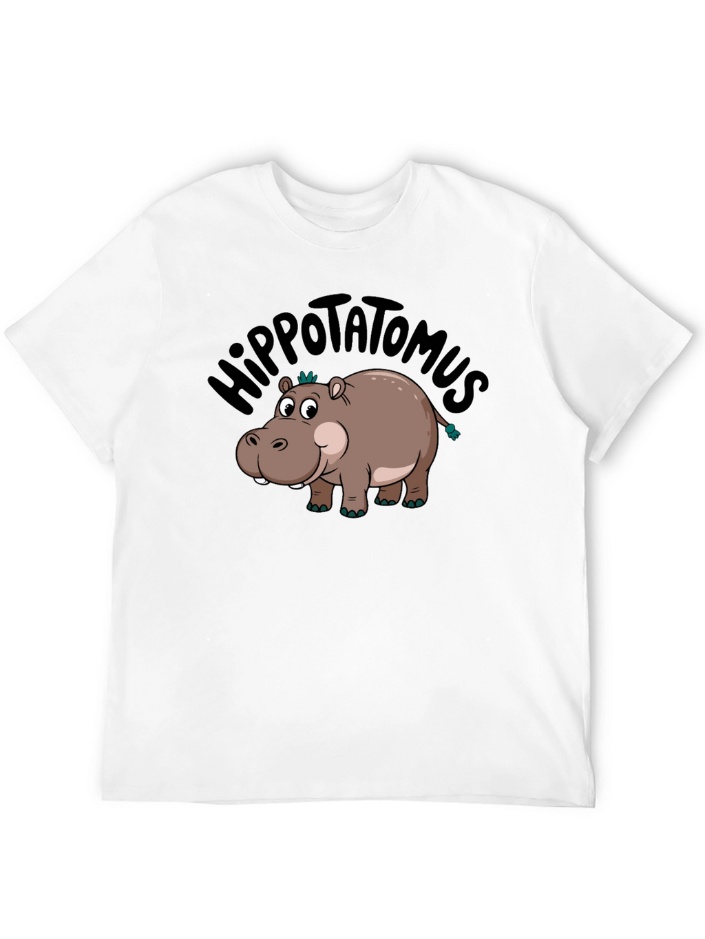 Hippo-tatomus T-Shirt: Funny Cartoon Graphic Tee