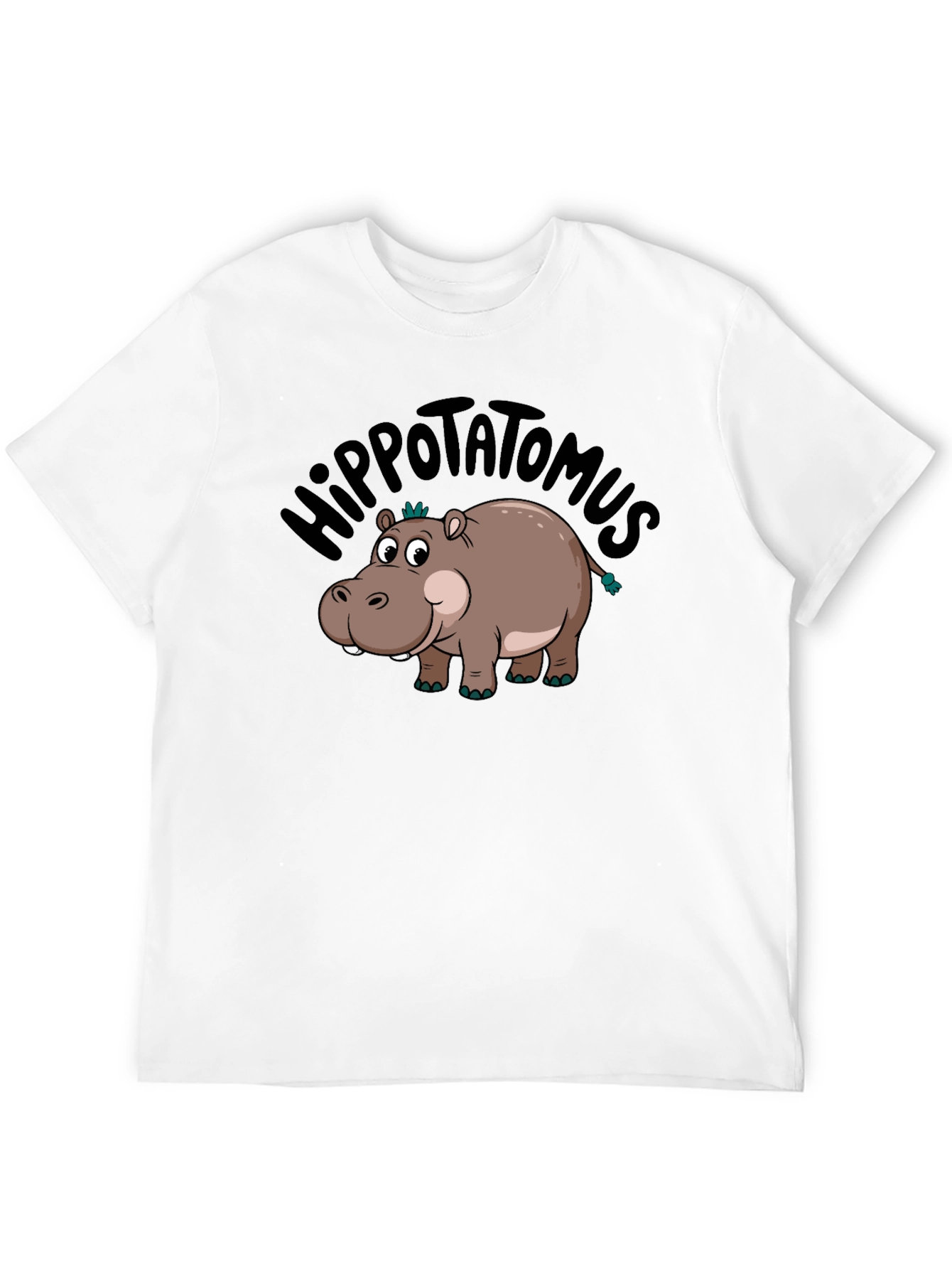 Hippo-tatomus T-Shirt: Funny Cartoon Graphic Tee