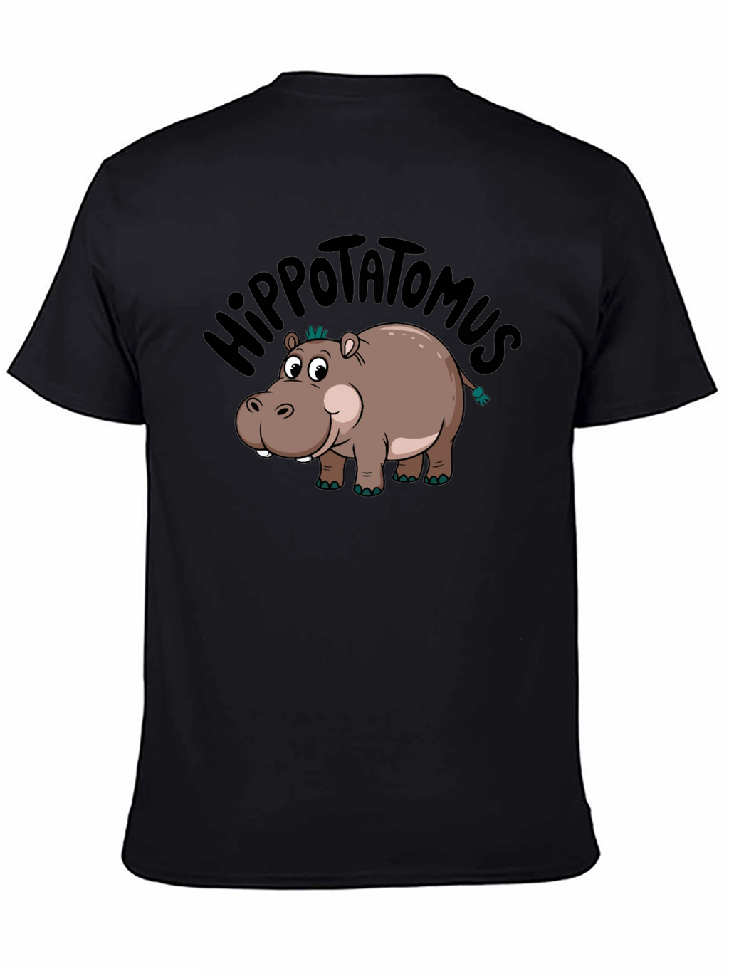 Hippo-tatomus T-Shirt: Funny Cartoon Graphic Tee