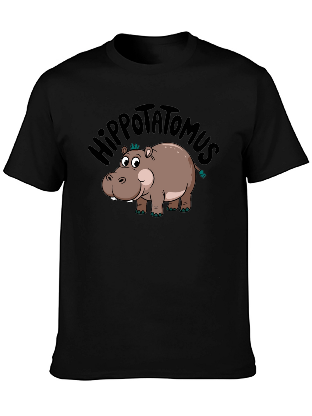 Hippo-tatomus T-Shirt: Funny Cartoon Graphic Tee