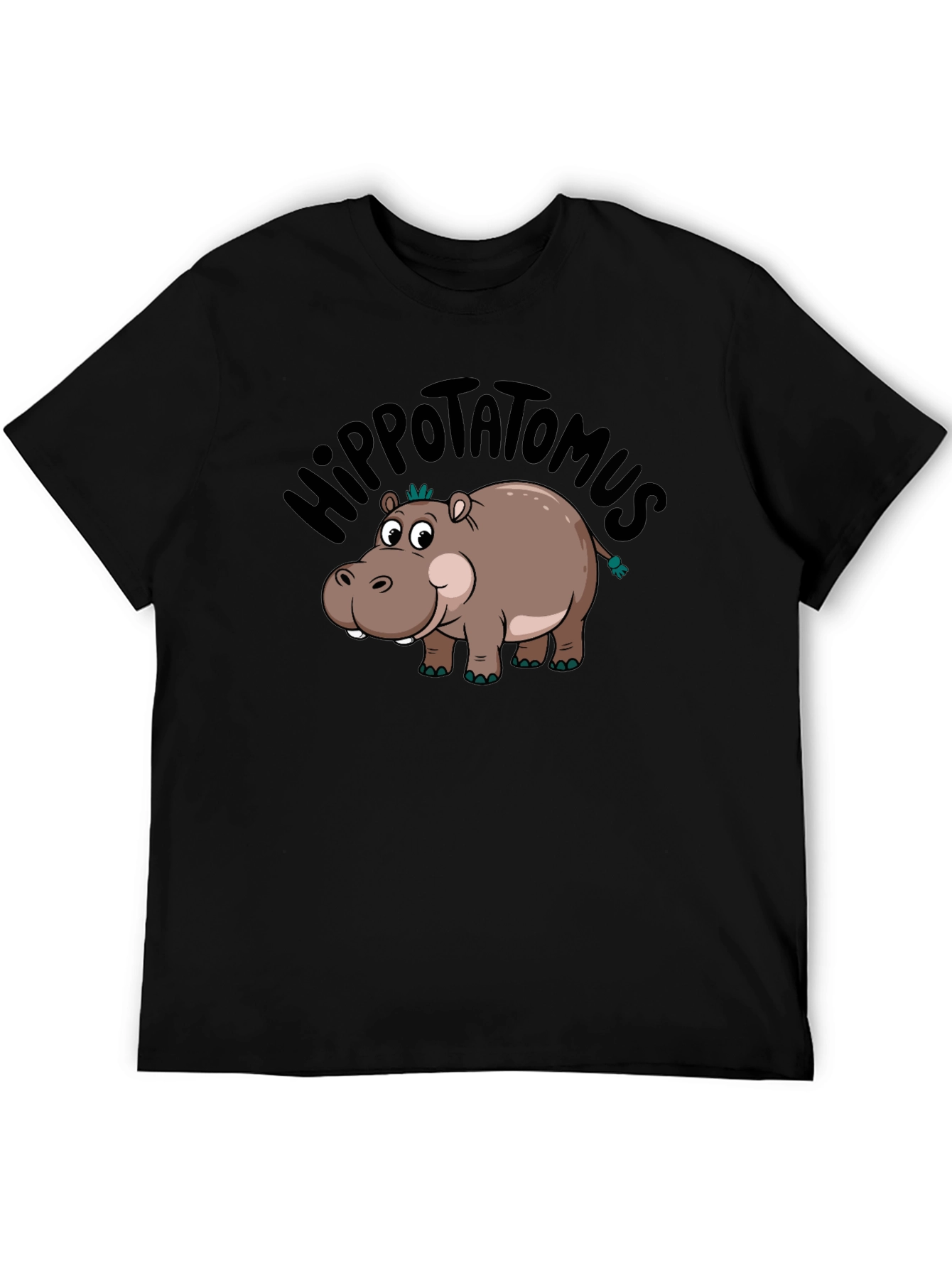 Hippo-tatomus T-Shirt: Funny Cartoon Graphic Tee
