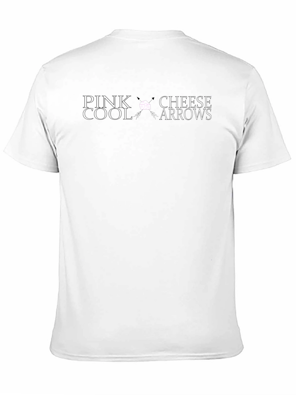 Pink Cool Cheese Arrows Black T-Shirt