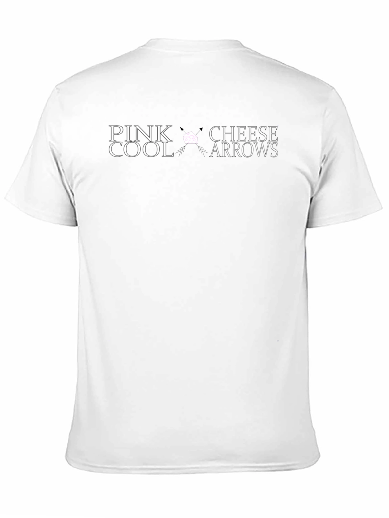 Pink Cool Cheese Arrows Black T-Shirt