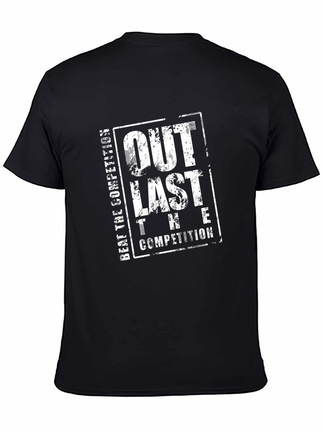 Outlast The Competition Black T-Shirt