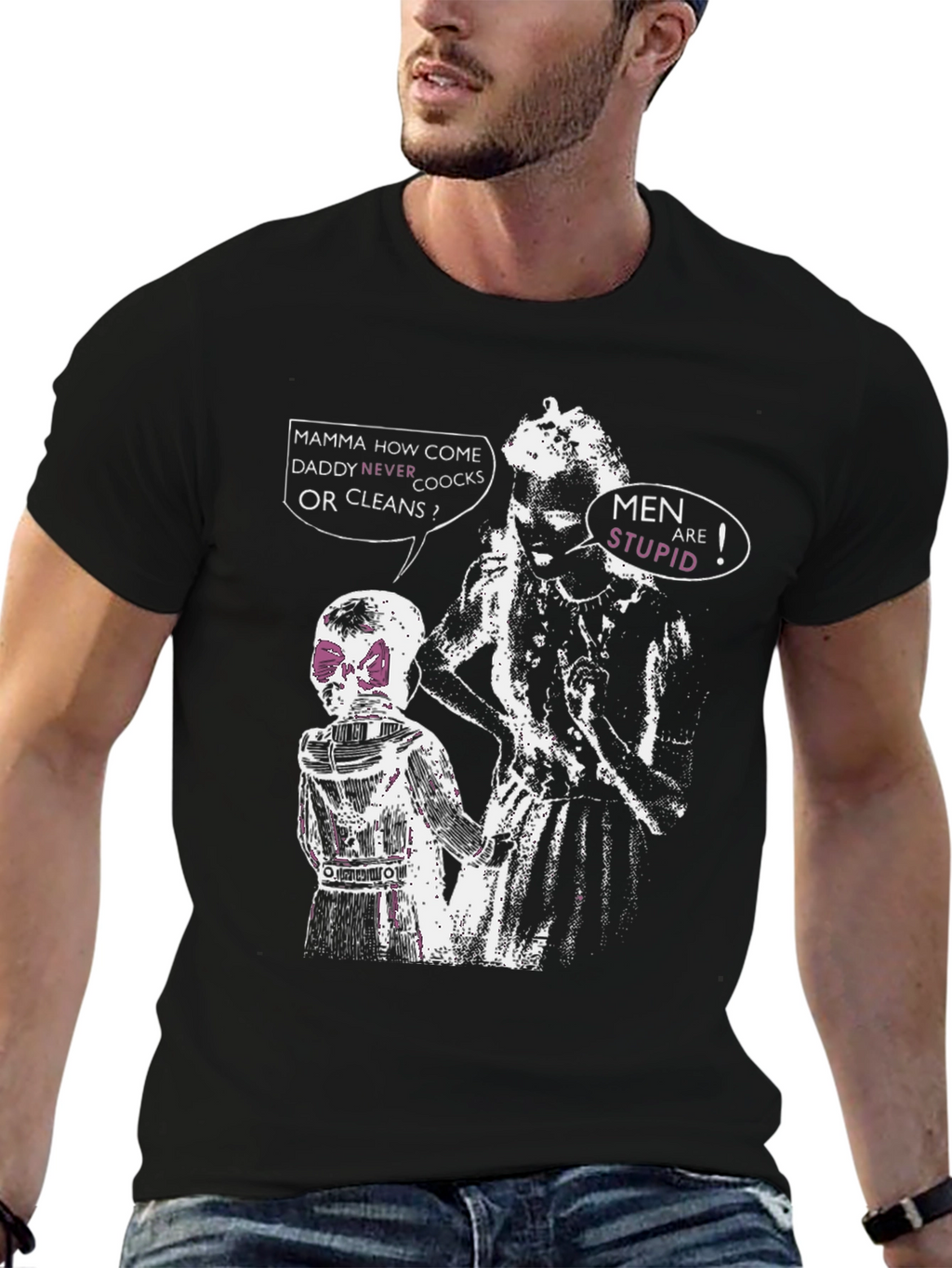 Edgy Men Are Stupid Graphic Tee
