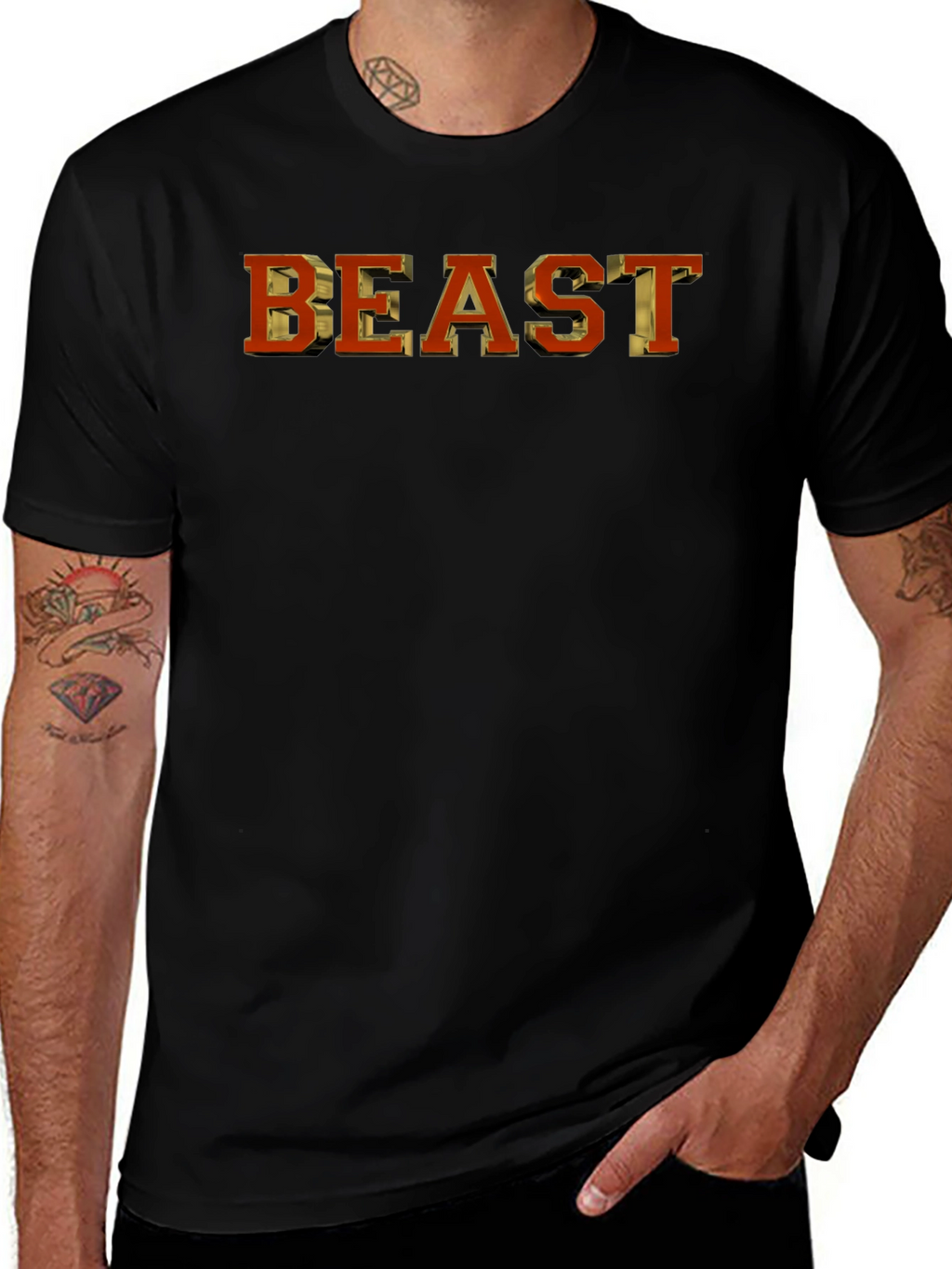 Beast Mode Graphic Tee - Mens Black T-Shirt