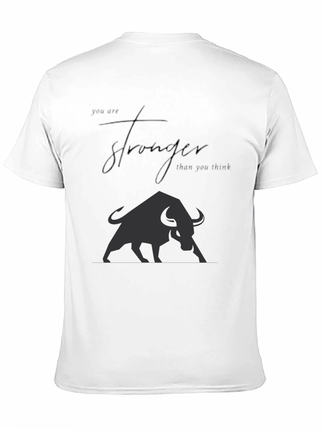 Motivational Bull Graphic T-Shirt
