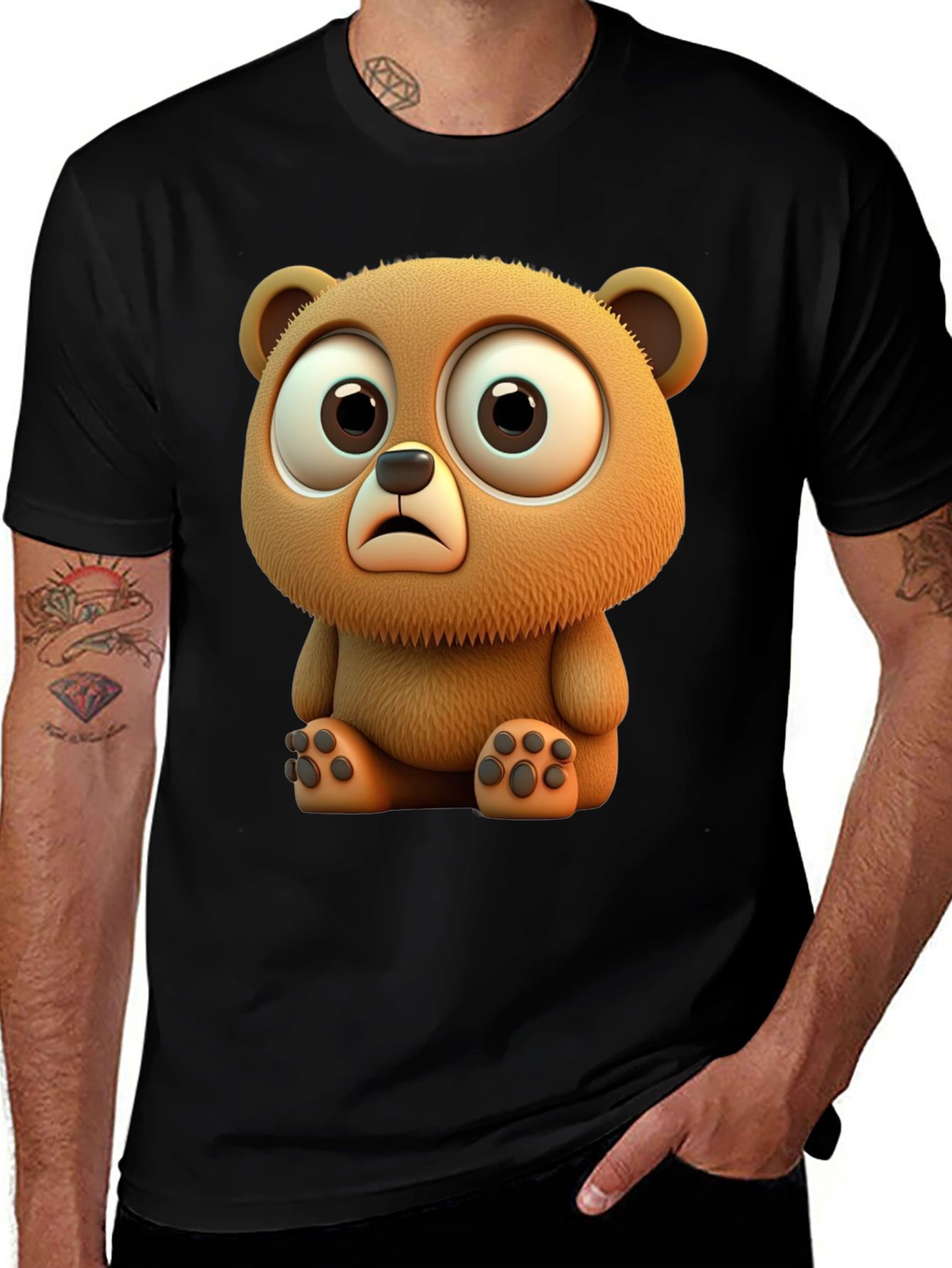 Cute Cartoon Bear Graphic Tee