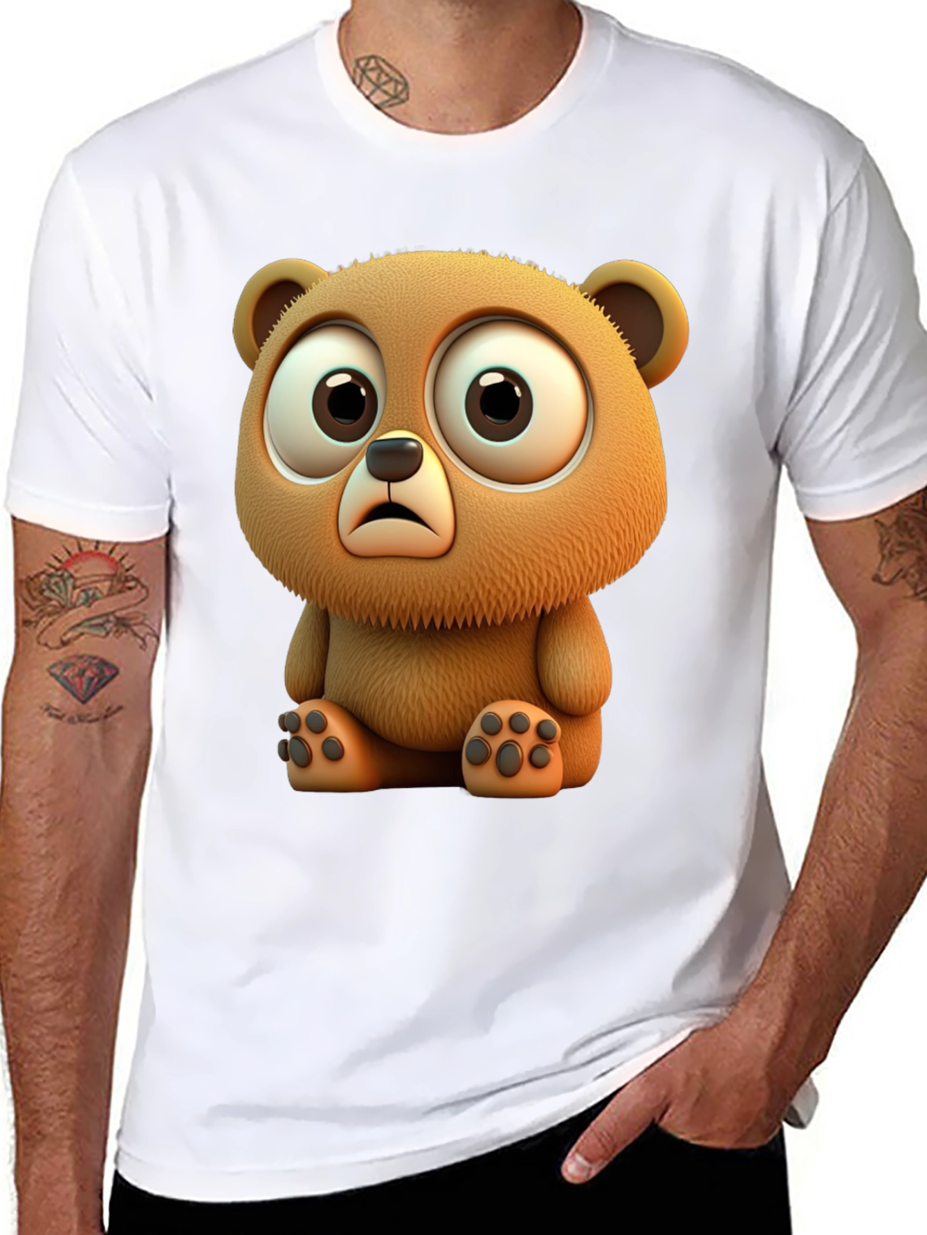 Cute Cartoon Bear Graphic Tee