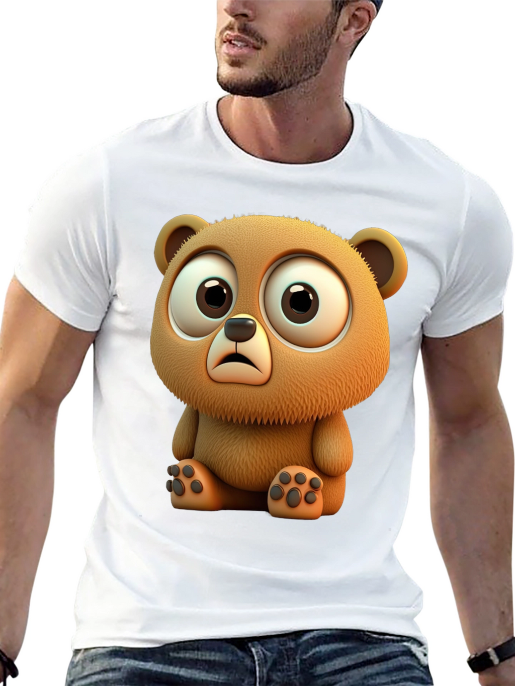 Cute Cartoon Bear Graphic Tee