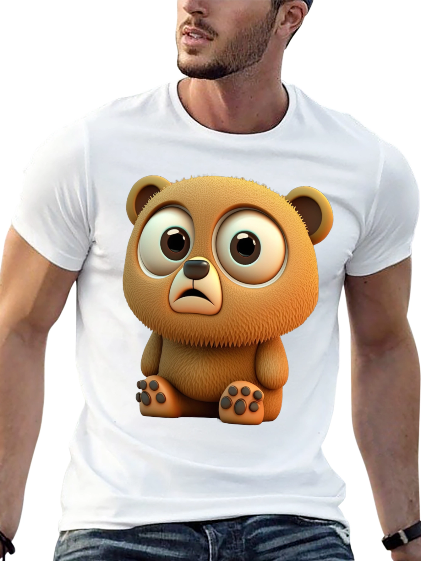 Cute Cartoon Bear Graphic Tee