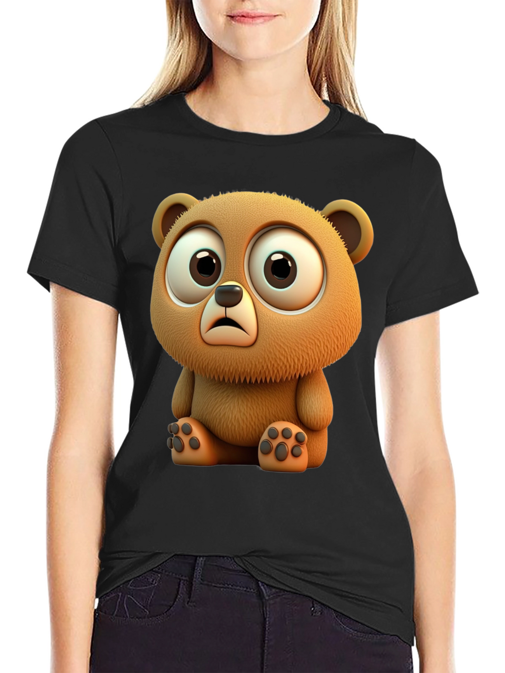 Cute Cartoon Bear Graphic Tee