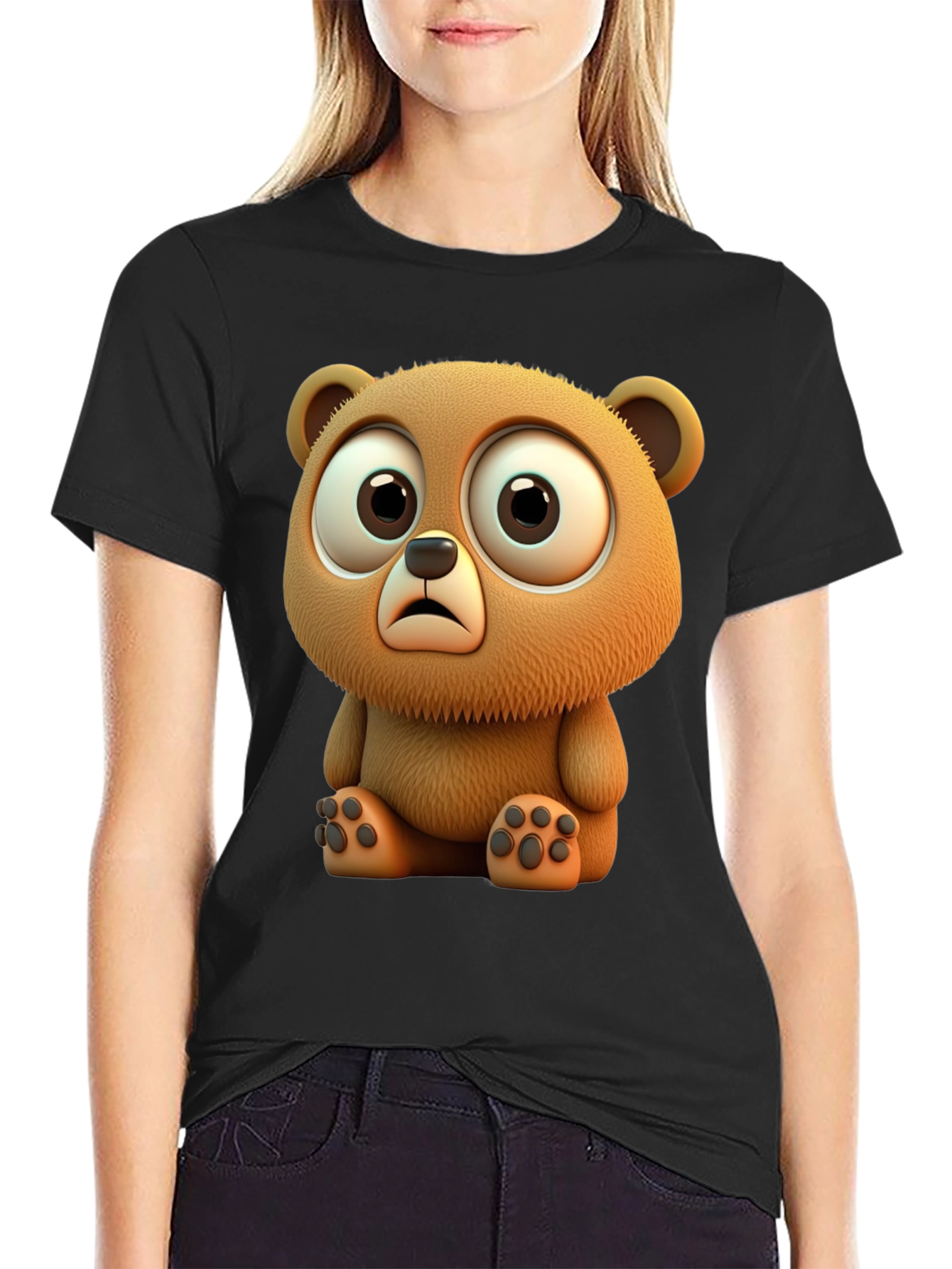 Cute Cartoon Bear Graphic Tee