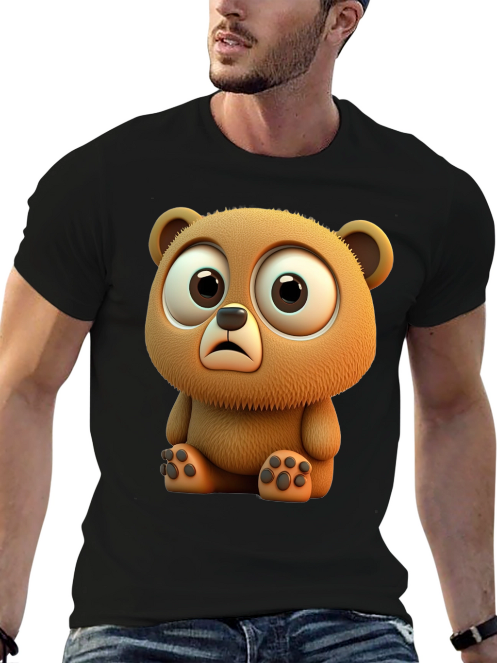 Cute Cartoon Bear Graphic Tee