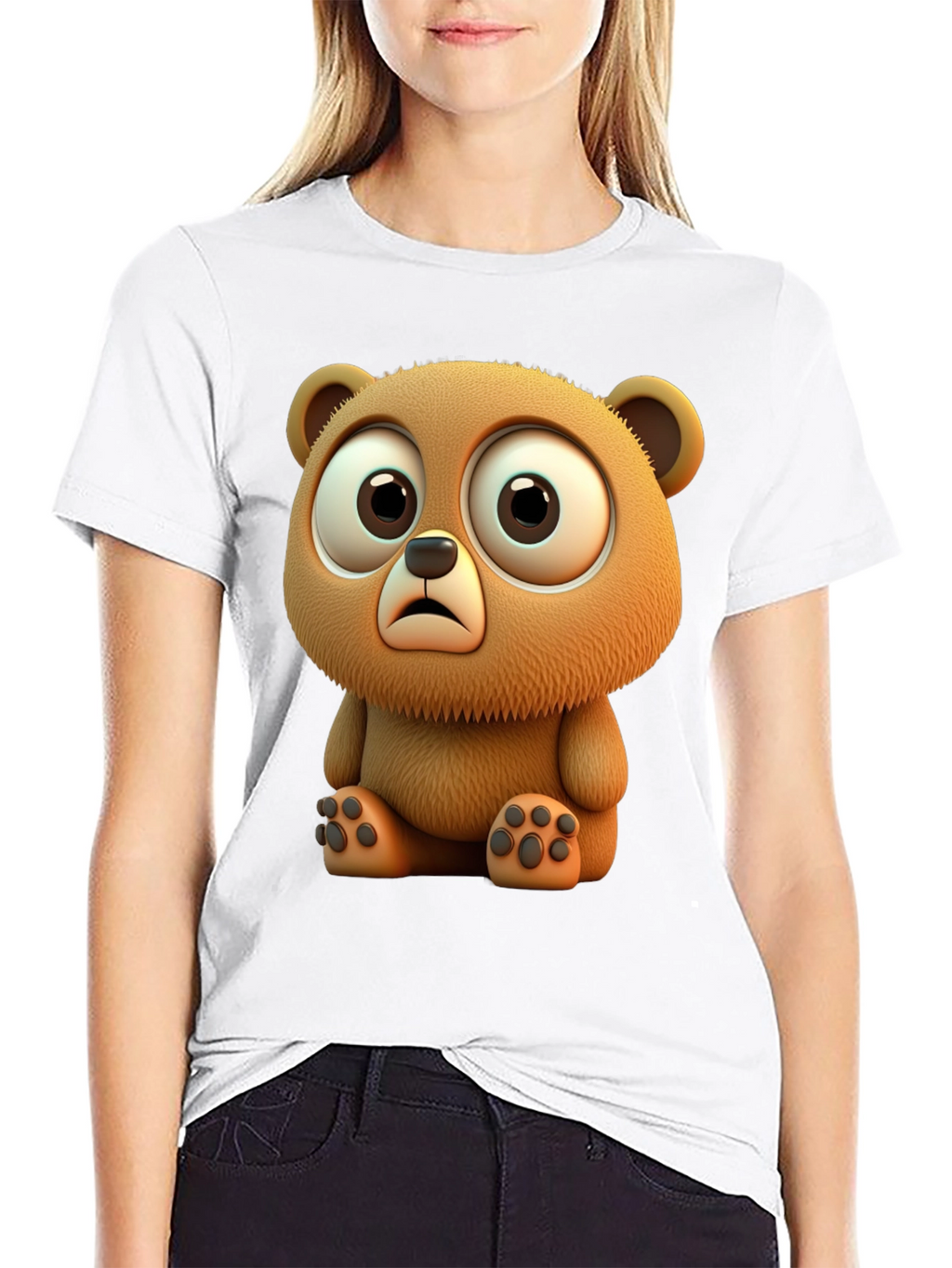 Cute Cartoon Bear Graphic Tee