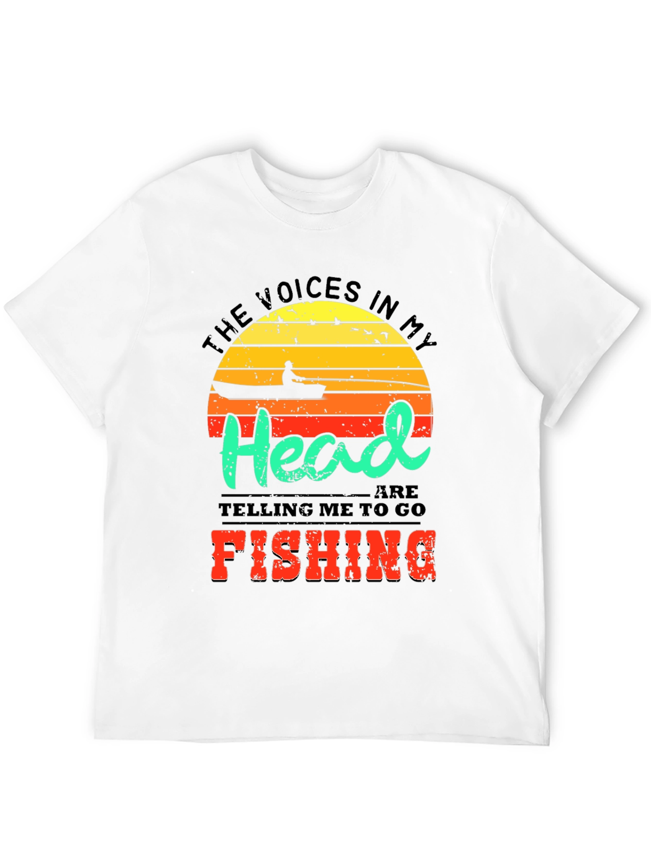 Funny Fishing T-Shirt - Voices in My Head Tee