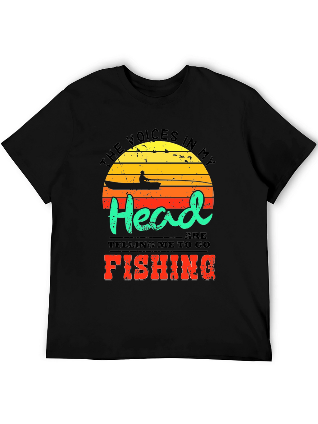 Funny Fishing T-Shirt - Voices in My Head Tee