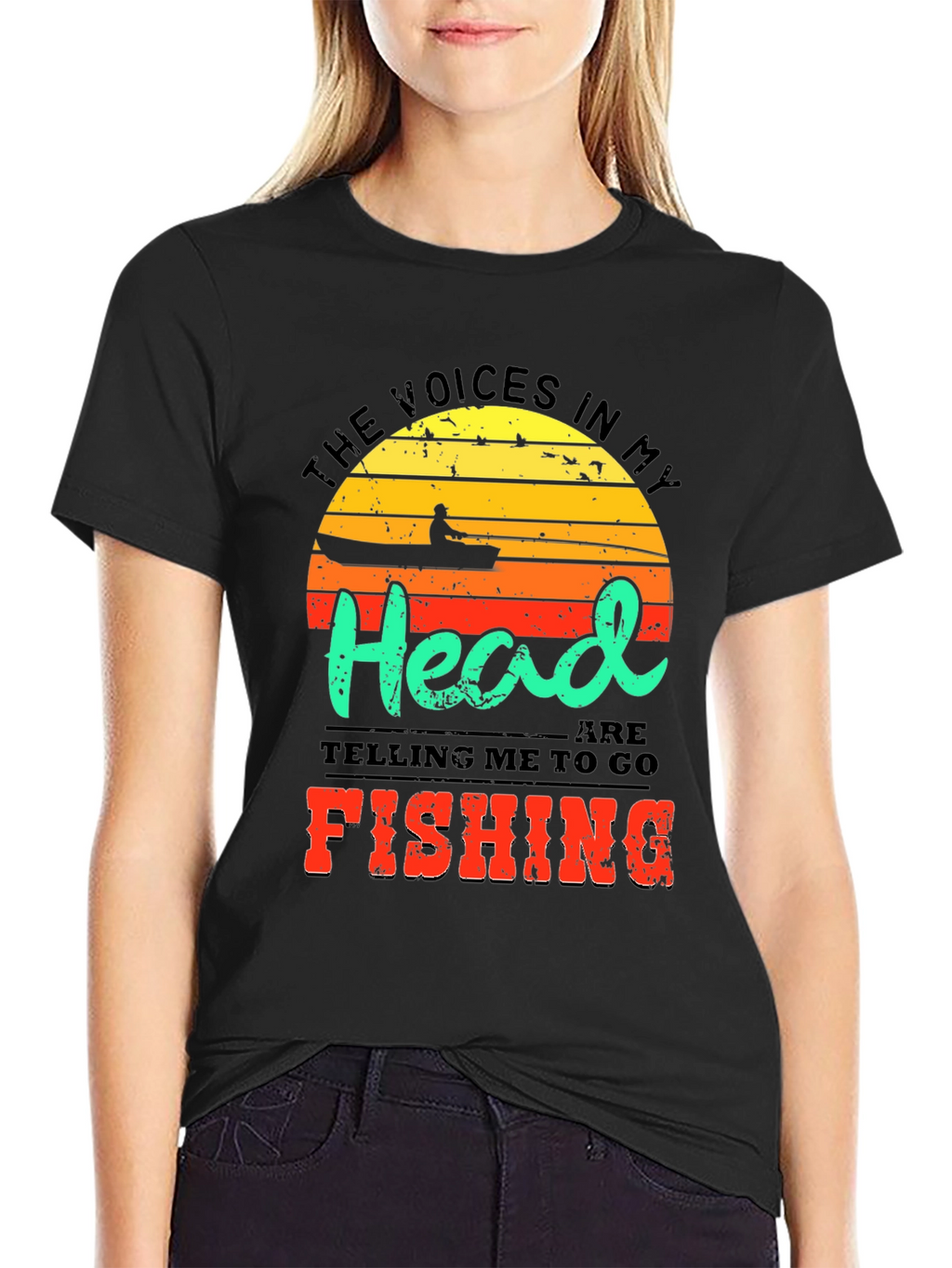 Funny Fishing T-Shirt - Voices in My Head Tee