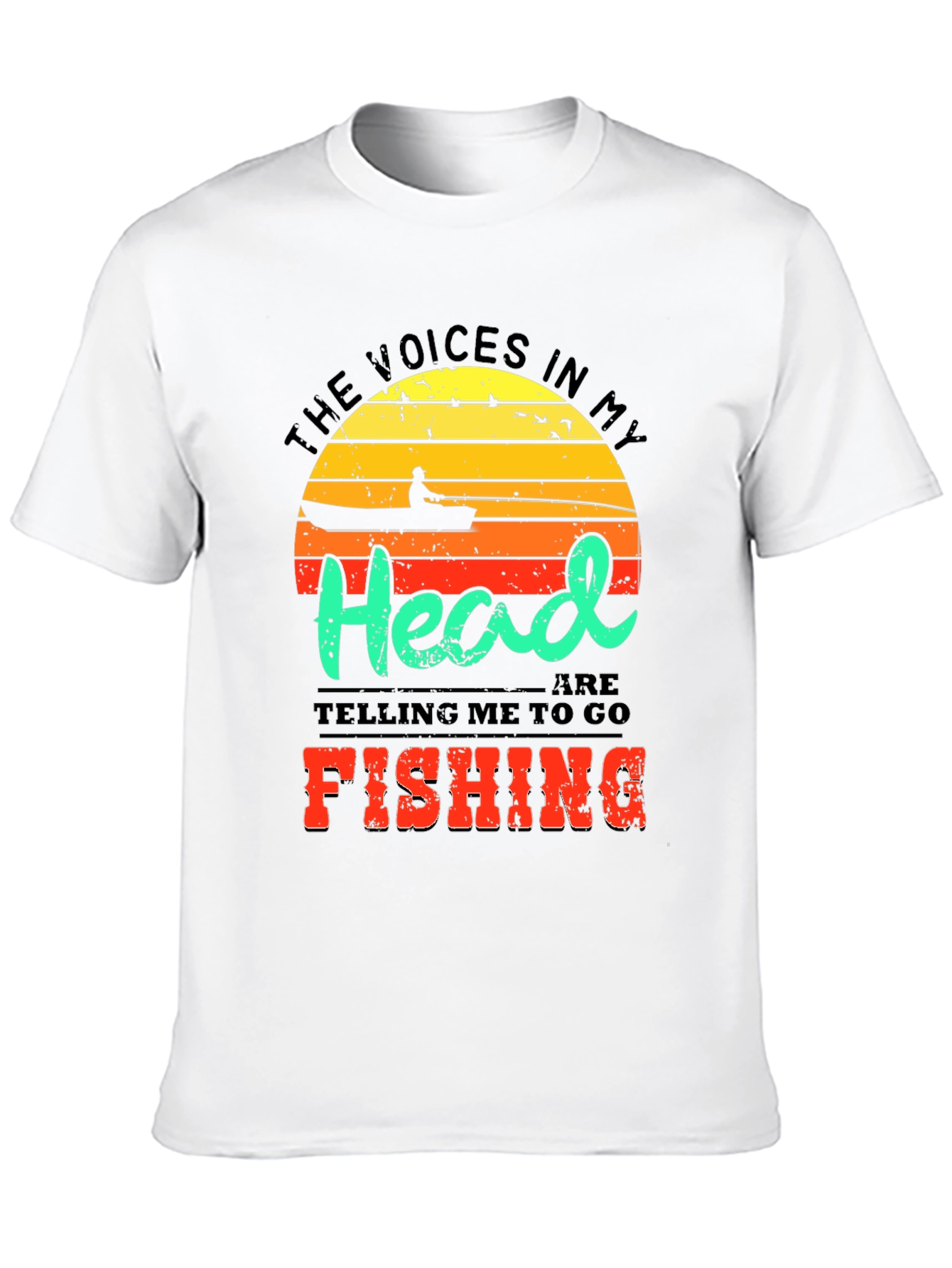 Funny Fishing T-Shirt - Voices in My Head Tee