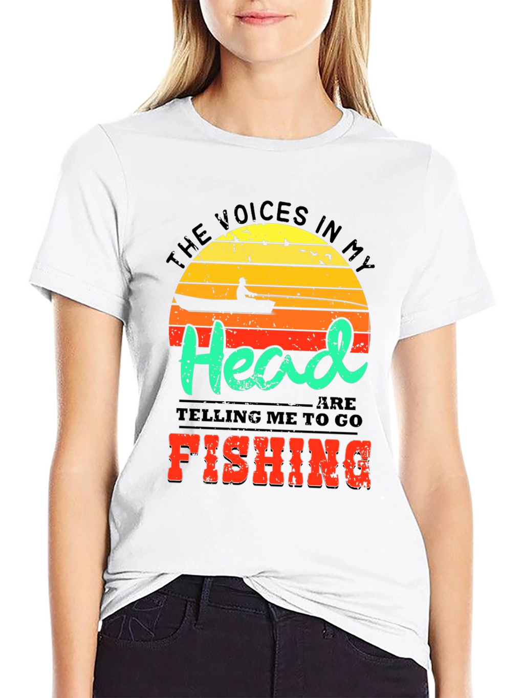 Funny Fishing T-Shirt - Voices in My Head Tee