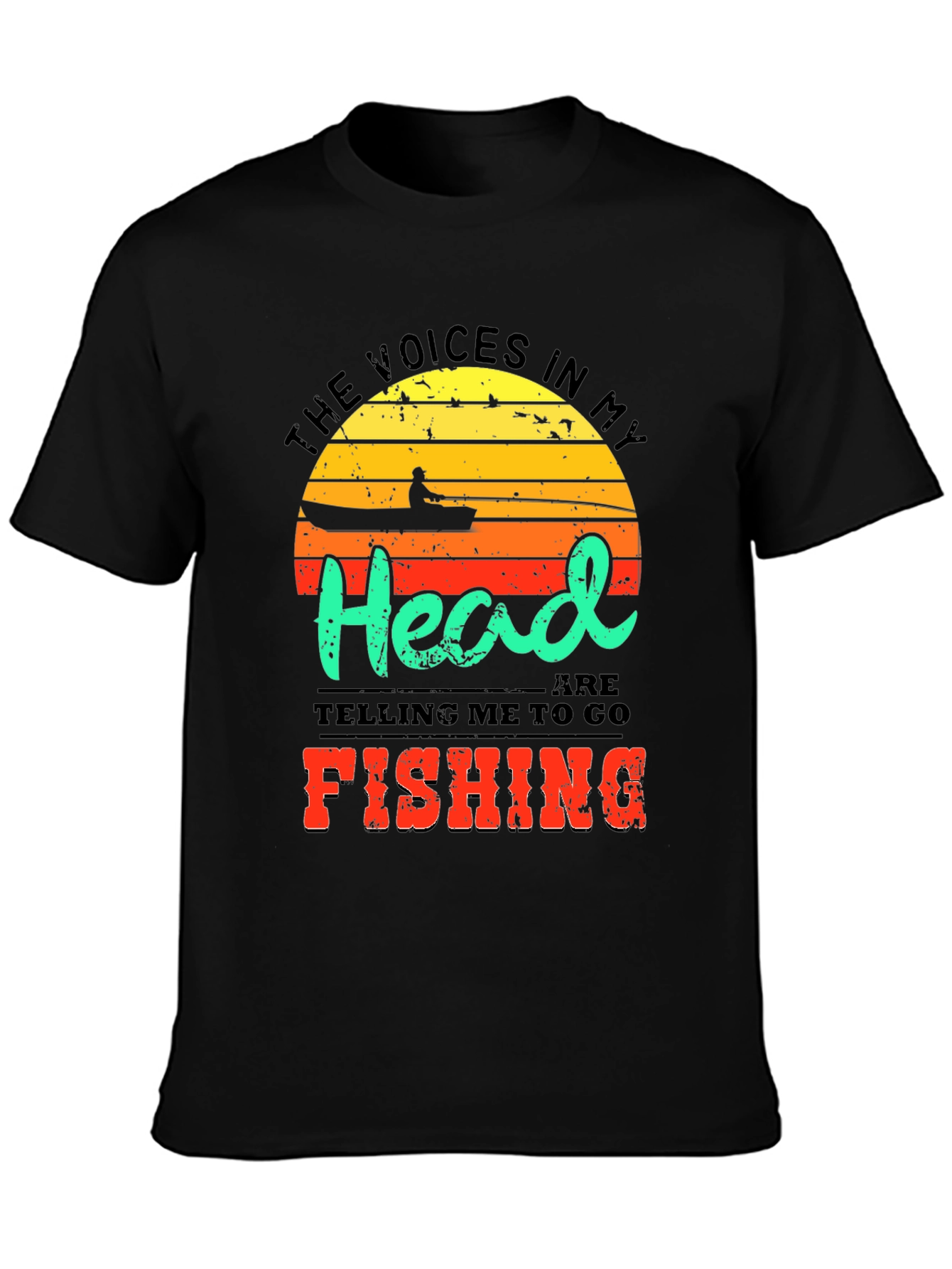 Funny Fishing T-Shirt - Voices in My Head Tee