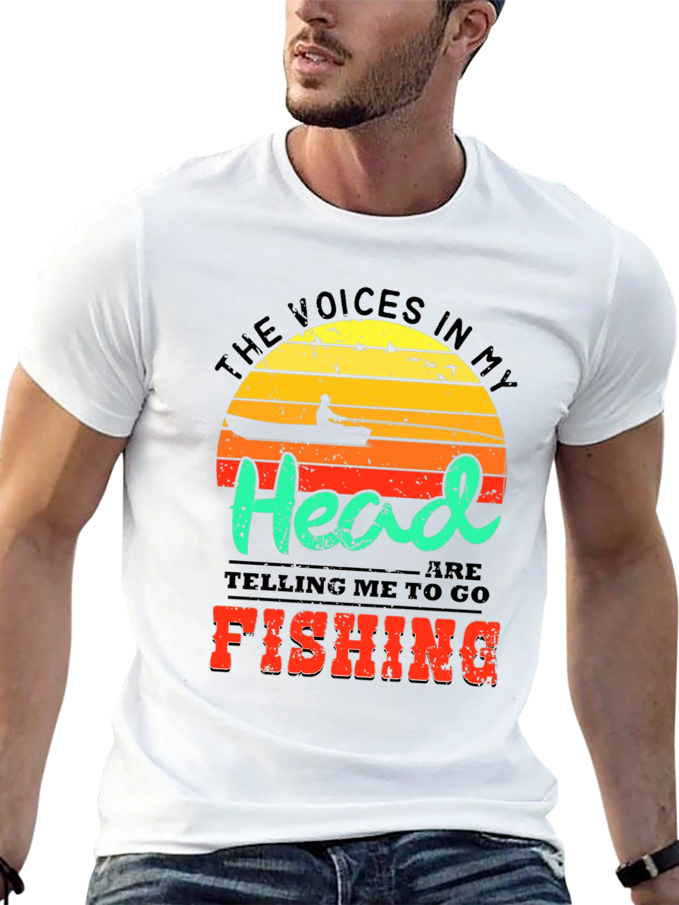 Funny Fishing T-Shirt - Voices in My Head Tee