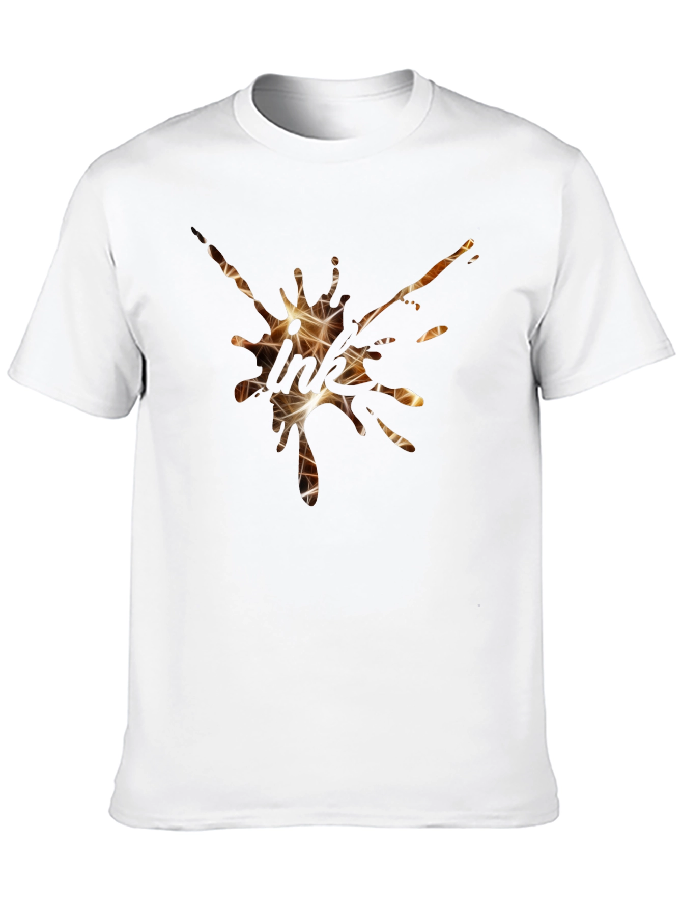 Abstract Ink Splatter Graphic T-Shirt