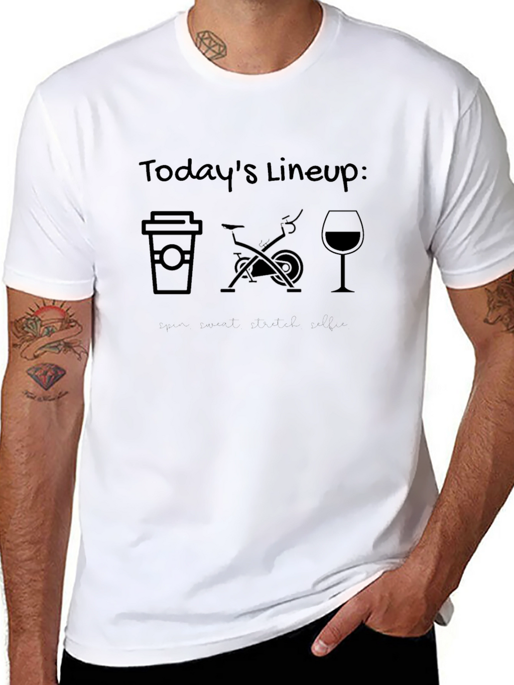 Todays Lineup T-Shirt - Coffee Spin Wine