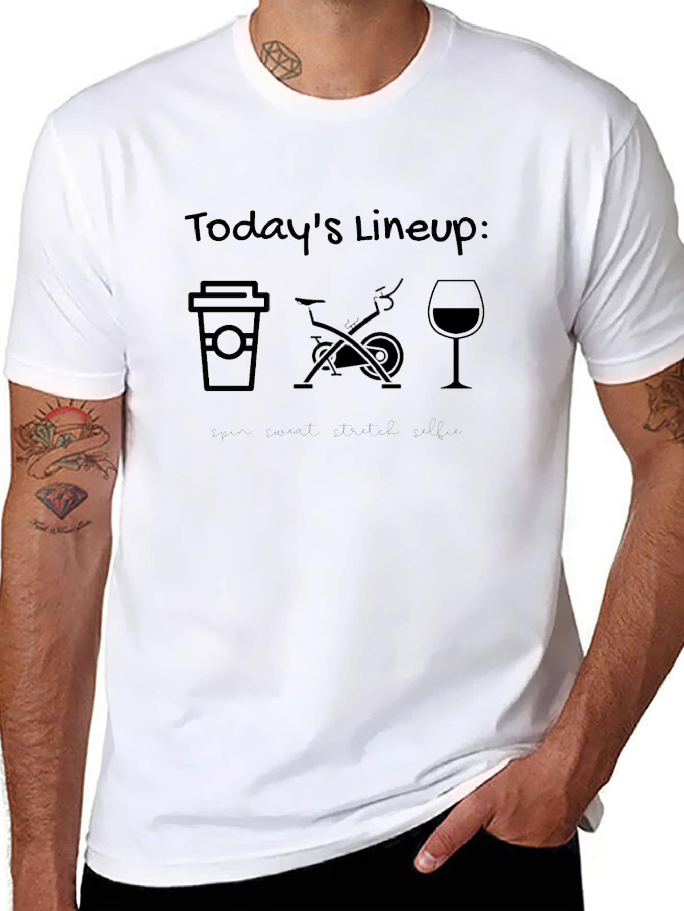 Todays Lineup T-Shirt - Coffee Spin Wine