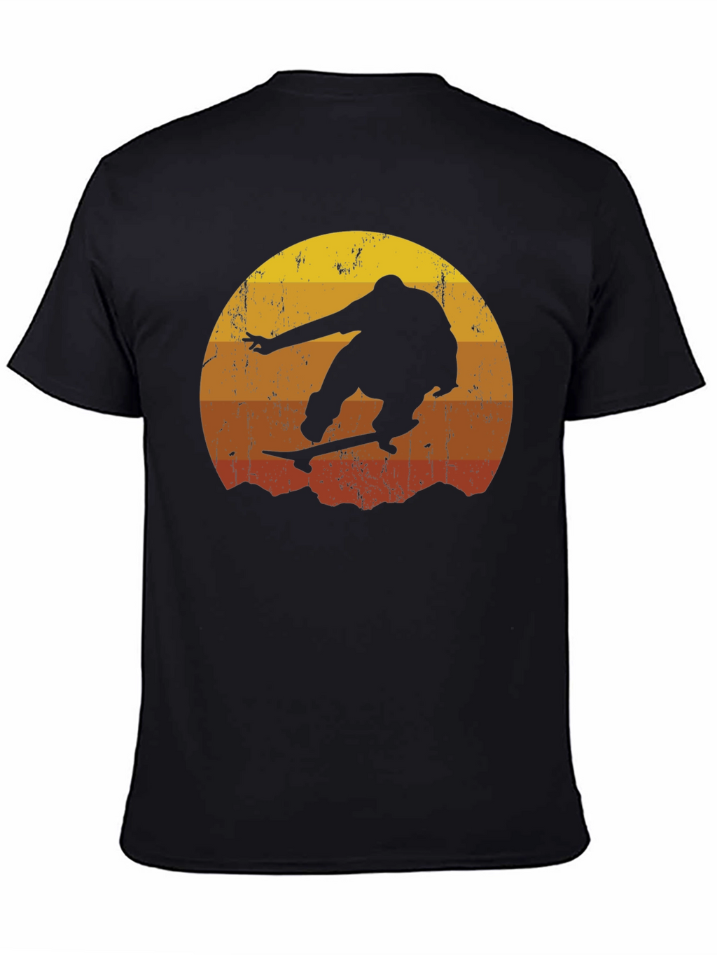 Retro Sunset Skateboarder T-Shirt