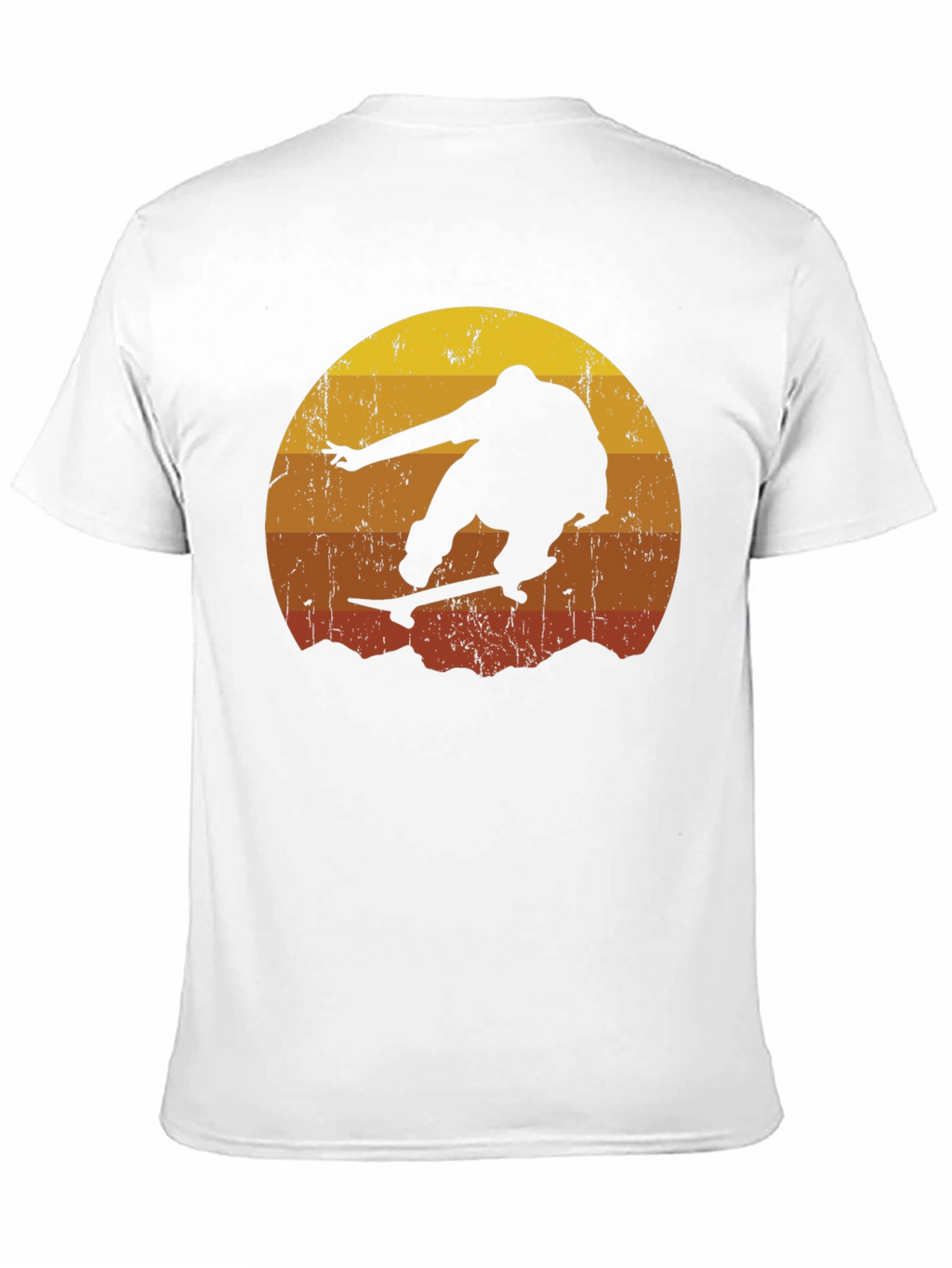 Retro Sunset Skateboarder T-Shirt