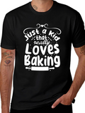 Just a Kid Who Loves Baking T-Shirt