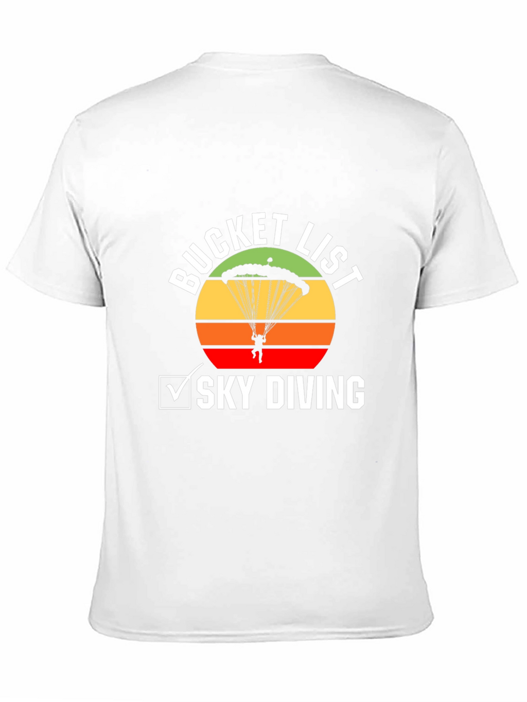 Sky Diving Bucket List Graphic Tee