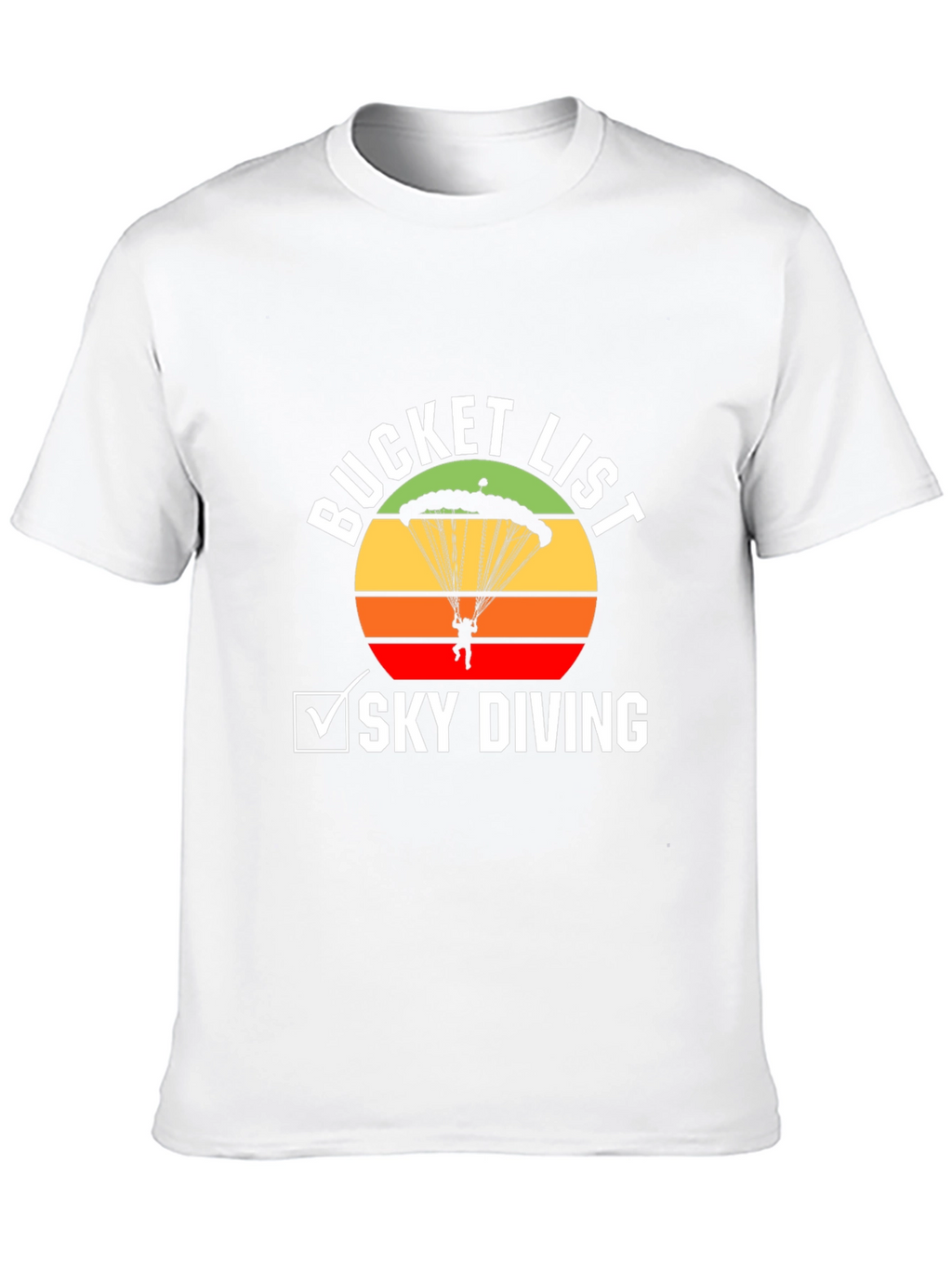 Sky Diving Bucket List Graphic Tee
