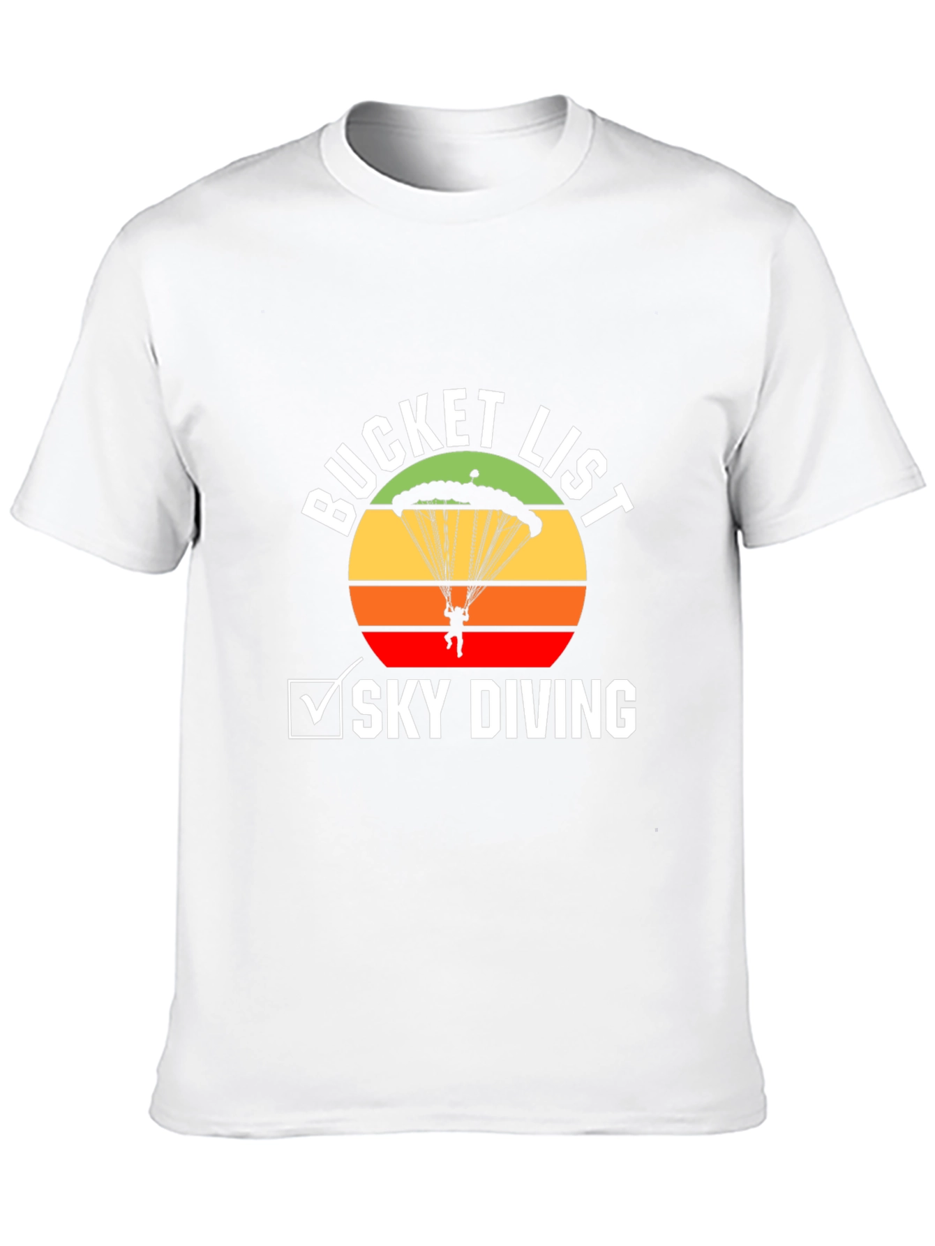 Sky Diving Bucket List Graphic Tee
