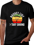 Sky Diving Bucket List Graphic Tee
