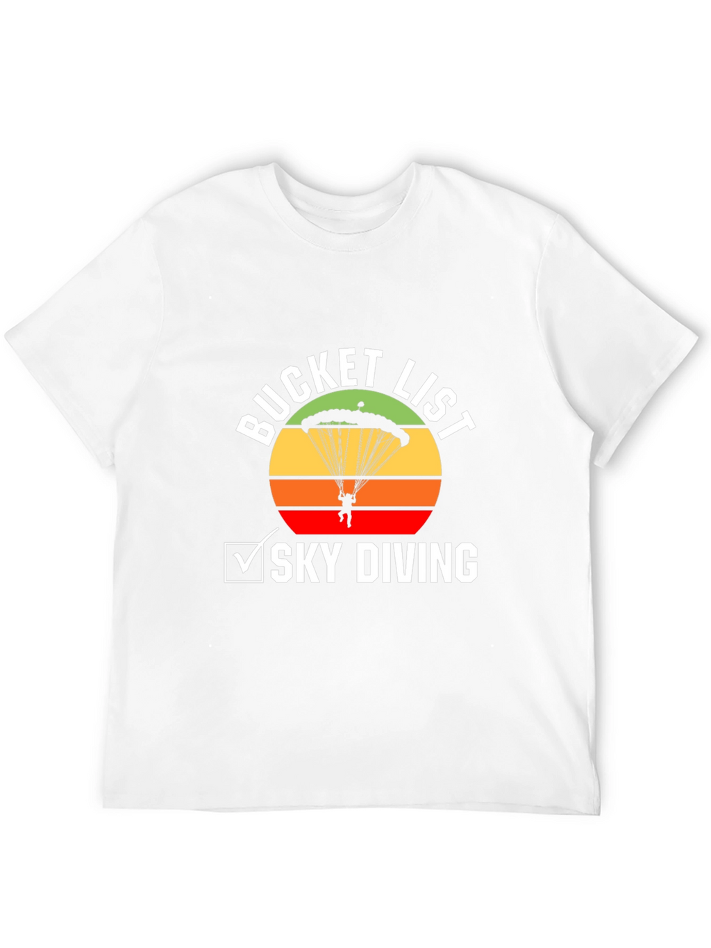 Sky Diving Bucket List Graphic Tee