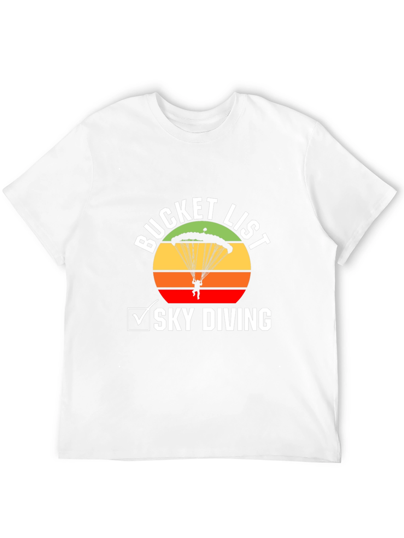 Sky Diving Bucket List Graphic Tee