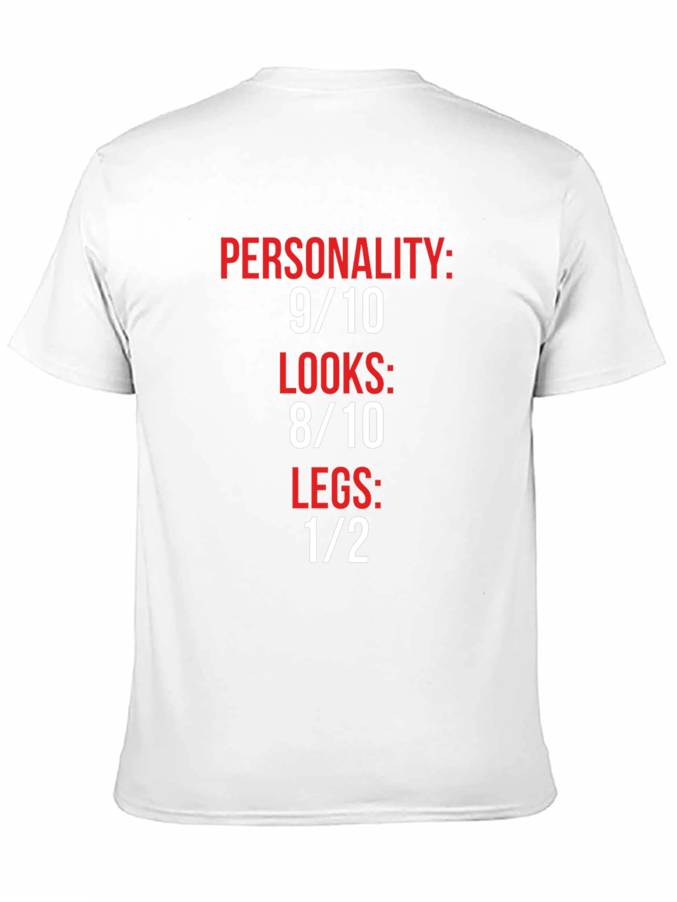 Humorous Graphic Tee: Personality Looks Legs