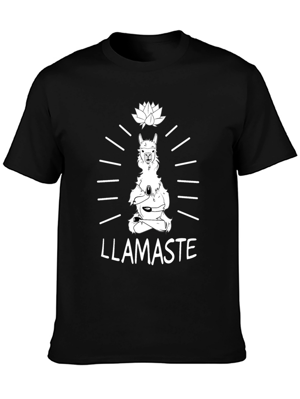 Llamaste Yoga T-Shirt - Meditating Llama Tee